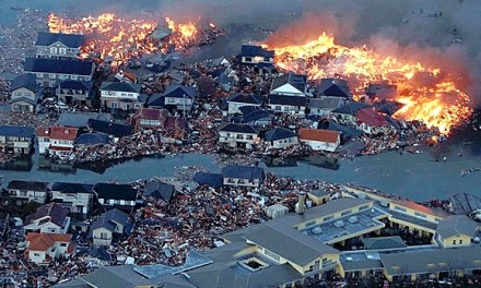 Foc si apa in Japonia